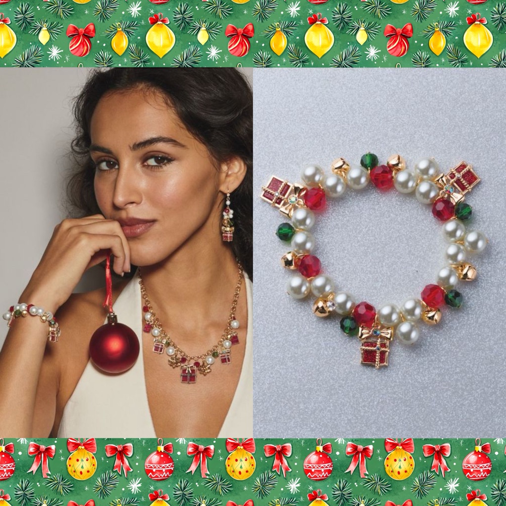 Pearly Wrapped Presents Bracelet